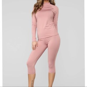 Fashion Nova mauve lounge set